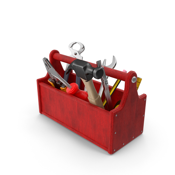 Red Wooden Toolbox PNG & PSD Images Red Wooden Toolbox PNG & PSD Images