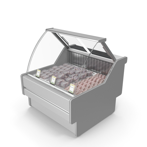 Refrigerator Display: Refrigerated Showcase with Chicken PNG & PSD Images Refrigerator Display: Refrigerated Showcase with Chicken PNG & PSD Images