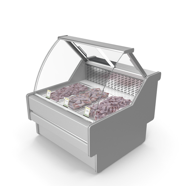 Set Refrigerator Display: Refrigerated Showcase with Chicken PNG & PSD Images Set Refrigerator Display: Refrigerated Showcase with Chicken PNG & PSD Images