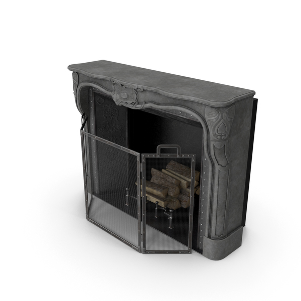 Regency Style Stone Fireplace PNG & PSD Images Regency Style Stone Fireplace PNG & PSD Images