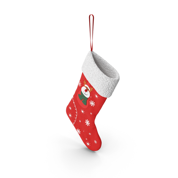 Christmas: Reindeer Stocking PNG & PSD Images Christmas: Reindeer Stocking PNG & PSD Images