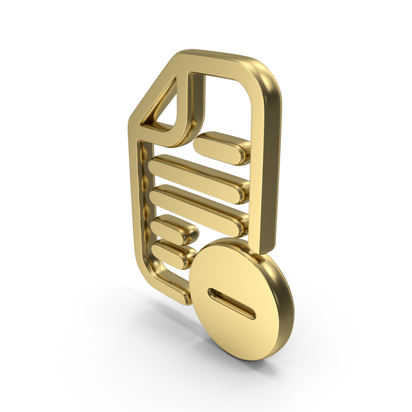 Symbols: Remove Document Symbol Gold PNG & PSD Images Symbols: Remove Document Symbol Gold PNG & PSD Images