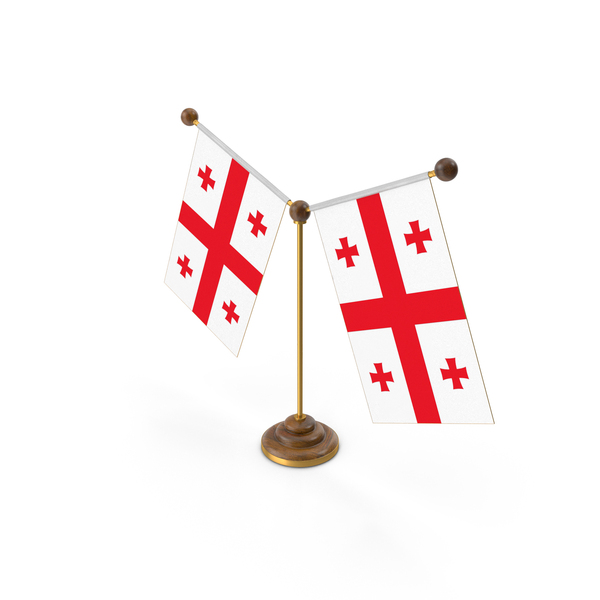 Republic Of Georgia Country Y Shaped Double Table Flag Stand PNG & PSD Images Republic Of Georgia Country Y Shaped Double Table Flag Stand PNG & PSD Images