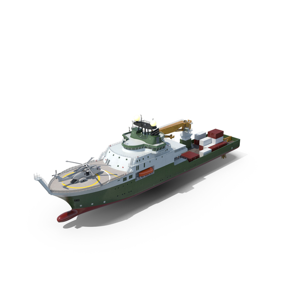 Cargo Container: Research Vessel With Helicopter And Containers PNG & PSD Images Cargo Container: Research Vessel With Helicopter And Containers PNG & PSD Images