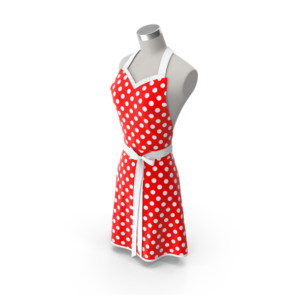 Female: Retro Kitchen Apron on Mannequin PNG & PSD Images Female: Retro Kitchen Apron on Mannequin PNG & PSD Images