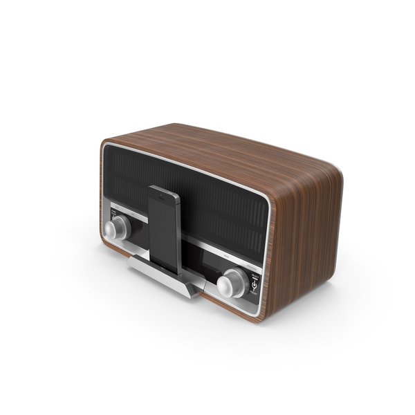 Retro Smartphone Speaker Docking Station PNG & PSD Images