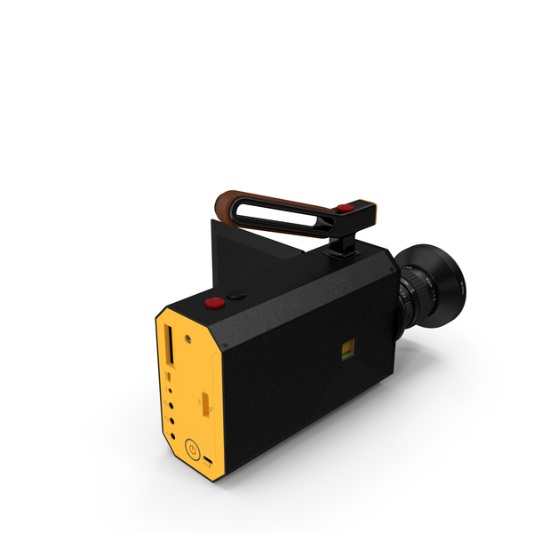 Retro Style Kodak Super 8 Movie Camera Black PNG & PSD Images