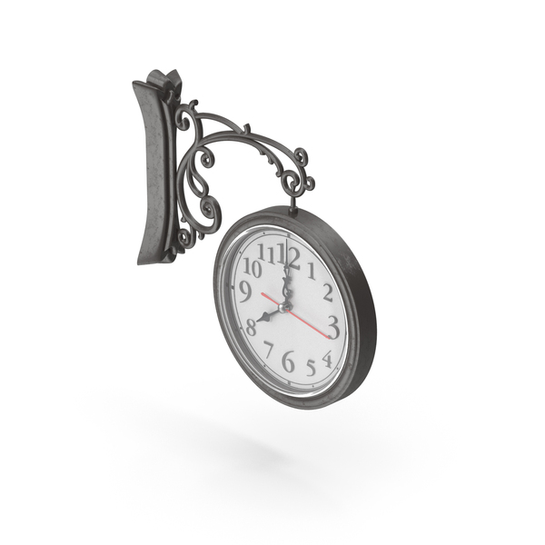 Time: Retro Wall Mount Clock PNG & PSD Images Time: Retro Wall Mount Clock PNG & PSD Images