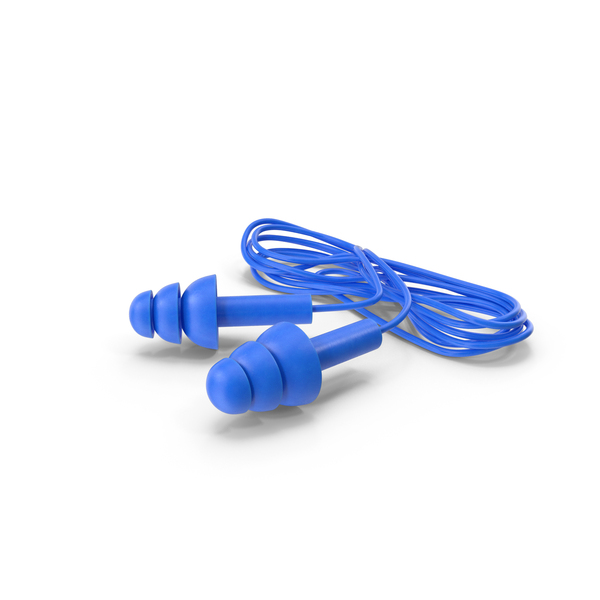 Ear Plugs: Reusable Earplugs with Safety Cord PNG & PSD Images