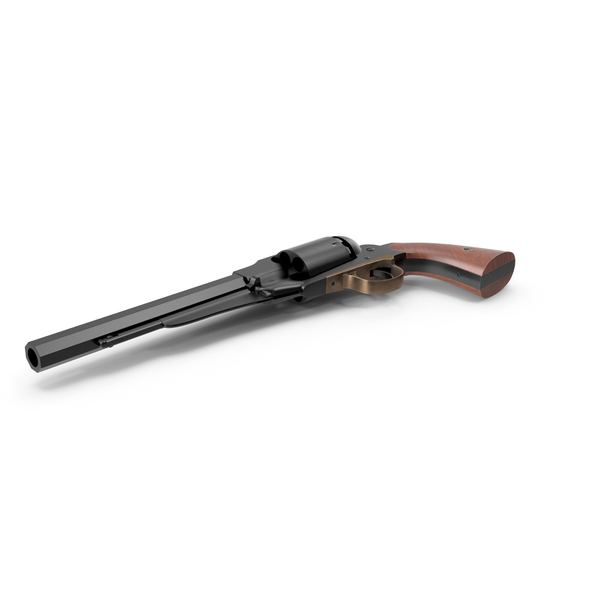 Revolver 1858 Black PNG & PSD Images Revolver 1858 Black PNG & PSD Images