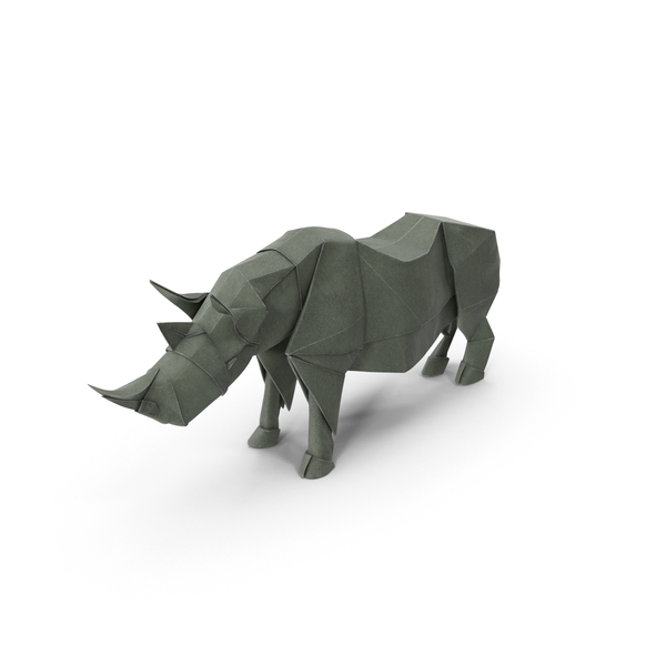 Origami: Rhino PNG & PSD Images Origami: Rhino PNG & PSD Images