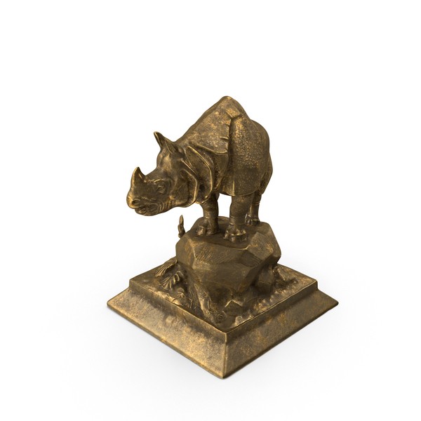 Animal: Rhino Statue PNG & PSD Images Animal: Rhino Statue PNG & PSD Images