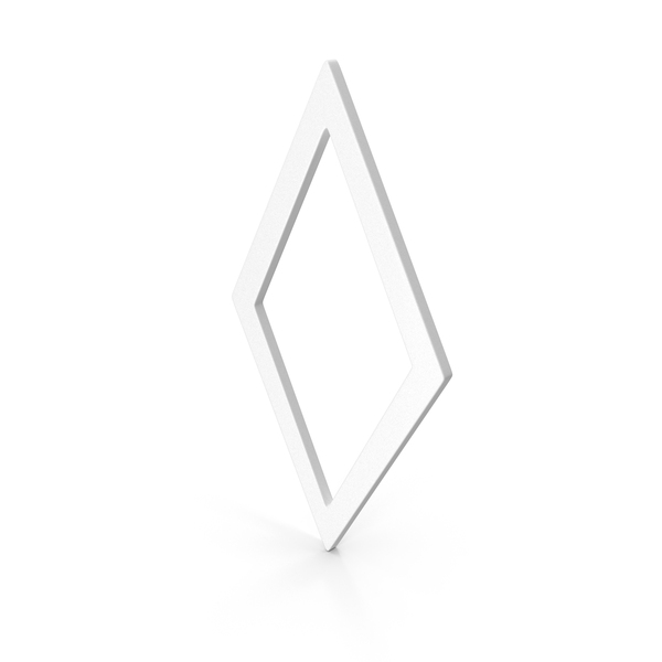 RHOMBUS SYMBOL WHITE PNG & PSD Images