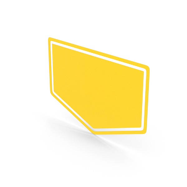 礼物：色带标签黄色PNG和PSD图像