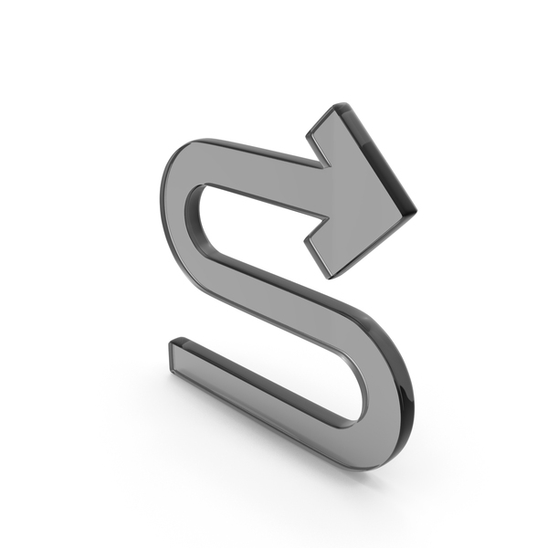 Directional: Right Glass Curved Arrow PNG & PSD Images