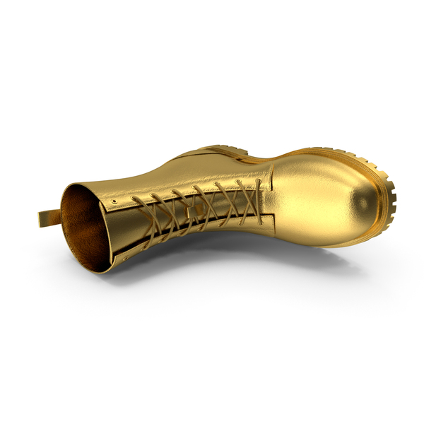 Boots: Right Gold Leather Boot PNG & PSD Images Boots: Right Gold Leather Boot PNG & PSD Images