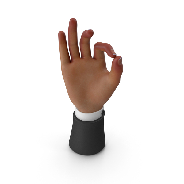 Cartoon: Right Hand Gestures Ok Super Good PNG & PSD Images