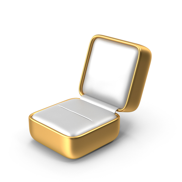 Ring Box Empty Gold PNG & PSD Images Ring Box Empty Gold PNG & PSD Images