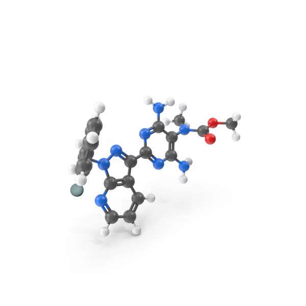 Riociguat (Adempas) Molecule PNG & PSD Images Riociguat (Adempas) Molecule PNG & PSD Images