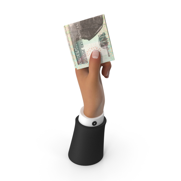 Currency: Rising Hand Holding Egypt 100 Pounds Note PNG & PSD Images