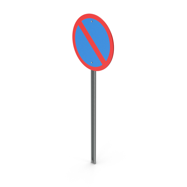 Traffic Signs: Road Sign No Waiting PNG & PSD Images