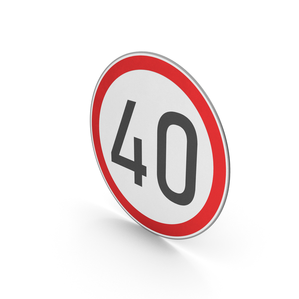 Street Elements: Road Sign Speed Limit 40 PNG & PSD Images Street Elements: Road Sign Speed Limit 40 PNG & PSD Images