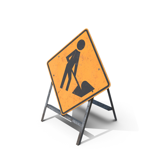 Traffic Signs: Roadwork Sign PNG & PSD Images