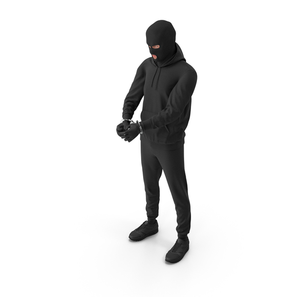 Robber in Handcuffs PNG & PSD Images Robber in Handcuffs PNG & PSD Images