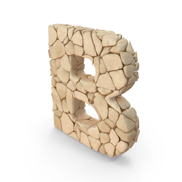 Language: Rock Letter B PNG & PSD Images