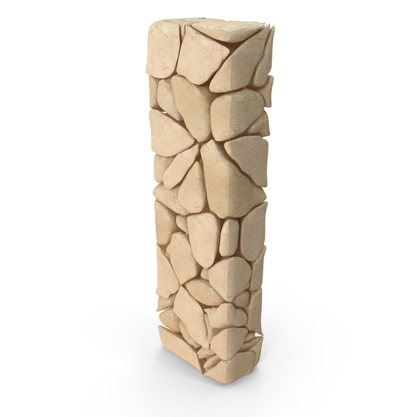 L: Rock Letter I PNG & PSD Images