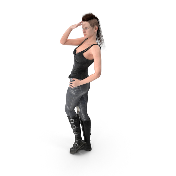 Rock Woman Posing PNG & PSD Images Rock Woman Posing PNG & PSD Images