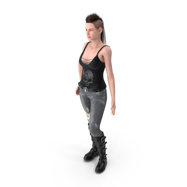 Rock Woman Standing PNG & PSD Images