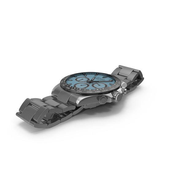 Men's Wrist Watch: Rolex Cosmograph Daytona Blue Dial PNG & PSD Images