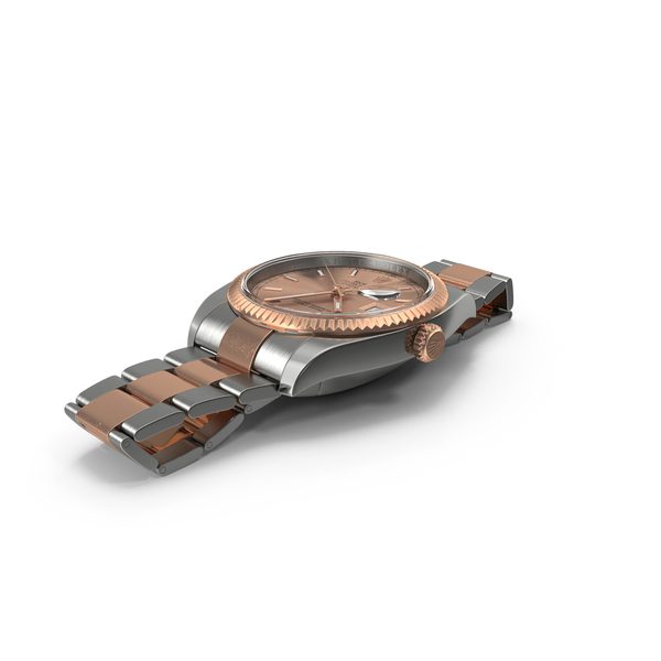 Men's Wrist Watch: Rolex Datejust Everose Gold 36mm PNG & PSD Images Men's Wrist Watch: Rolex Datejust Everose Gold 36mm PNG & PSD Images
