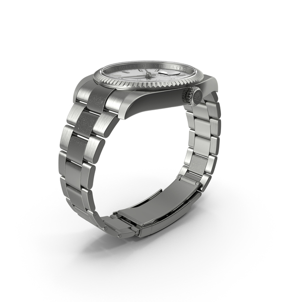 Men's Wrist Watch: Rolex Datejust White Gold 36mm PNG & PSD Images