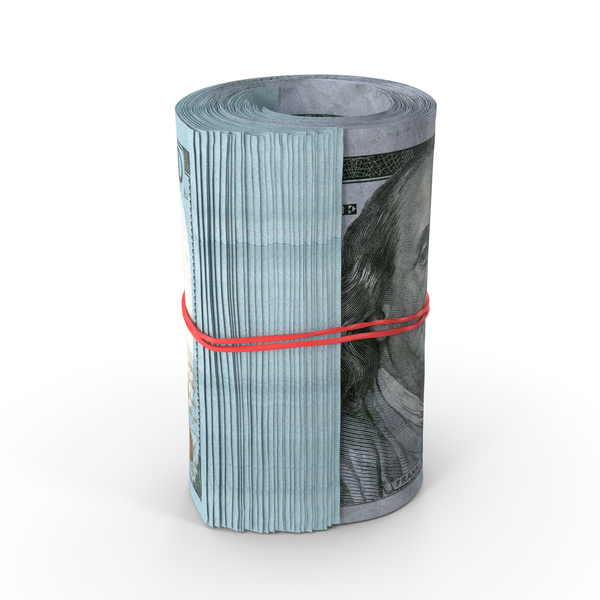 One Hundred Dollar: Roll of Dollars PNG & PSD Images One Hundred Dollar: Roll of Dollars PNG & PSD Images