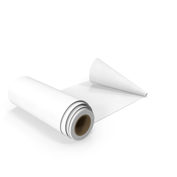 Roll of White Paper Unfolded PNG & PSD Images Roll of White Paper Unfolded PNG & PSD Images