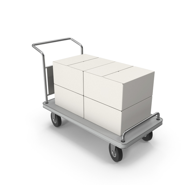 Transport Trolley: Roller Handcart Conveyor with Boxes PNG & PSD Images Transport Trolley: Roller Handcart Conveyor with Boxes PNG & PSD Images