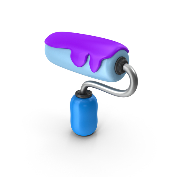 Symbols: Roller With Paint Icon PNG & PSD Images