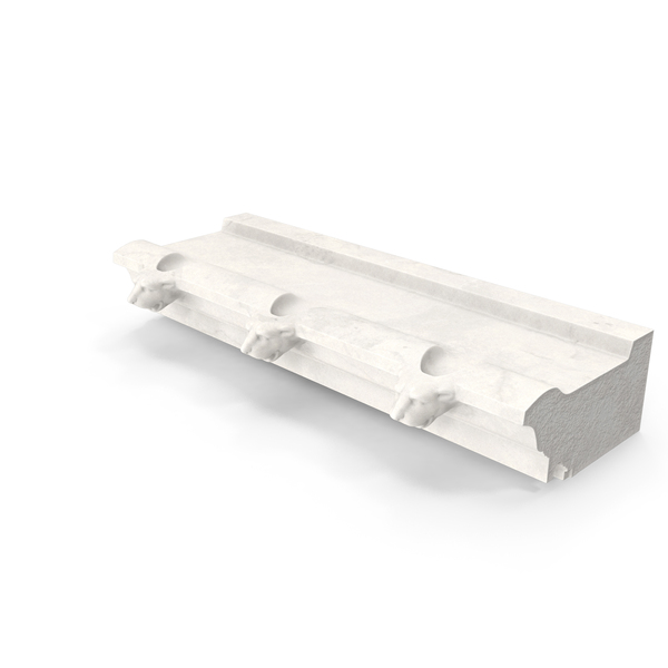 Interior: Roman Marble Cornice With Lion Heads PNG & PSD Images