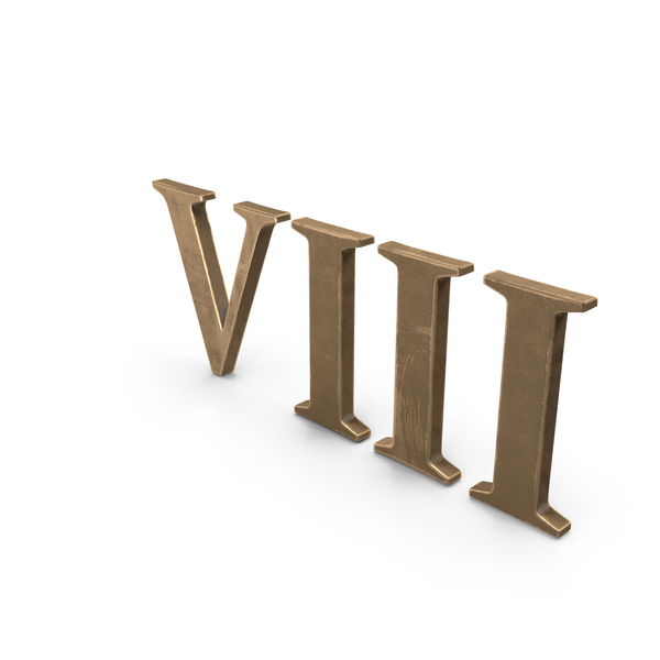 Alphabet: Roman numbers 8 PNG & PSD Images Alphabet: Roman numbers 8 PNG & PSD Images