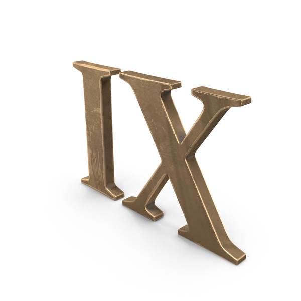 Alphabet: Roman numbers 9 PNG & PSD Images Alphabet: Roman numbers 9 PNG & PSD Images