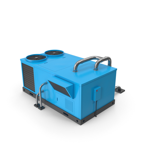 Rooftop AC Unit Blue PNG & PSD Images