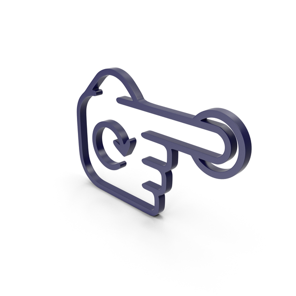 Cursor: Rotate Finger Dark Blue Icon PNG & PSD Images