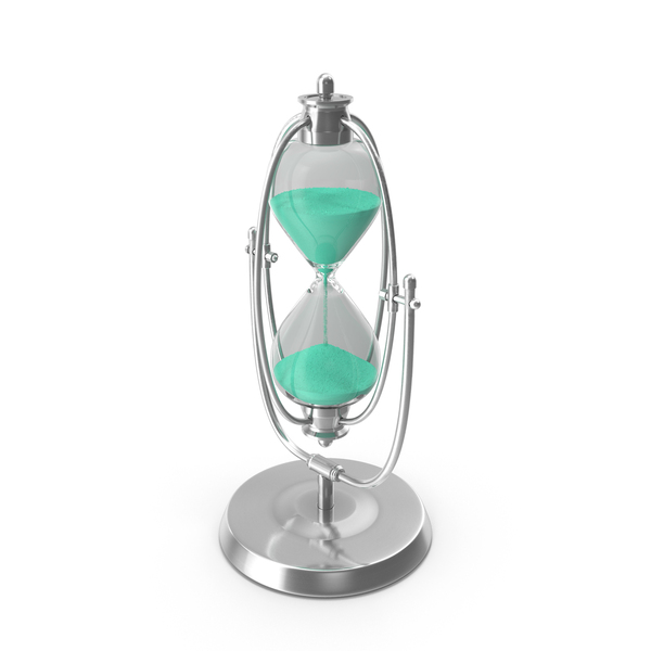 Rotating Brass Hourglass Timer With Stand PNG & PSD Images