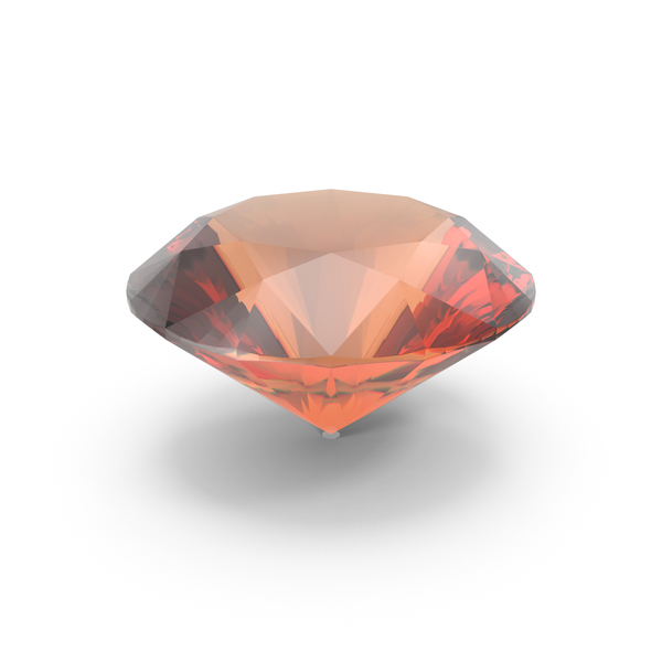 Diamond: Round Brilliant Cut Imperial Topaz PNG & PSD Images