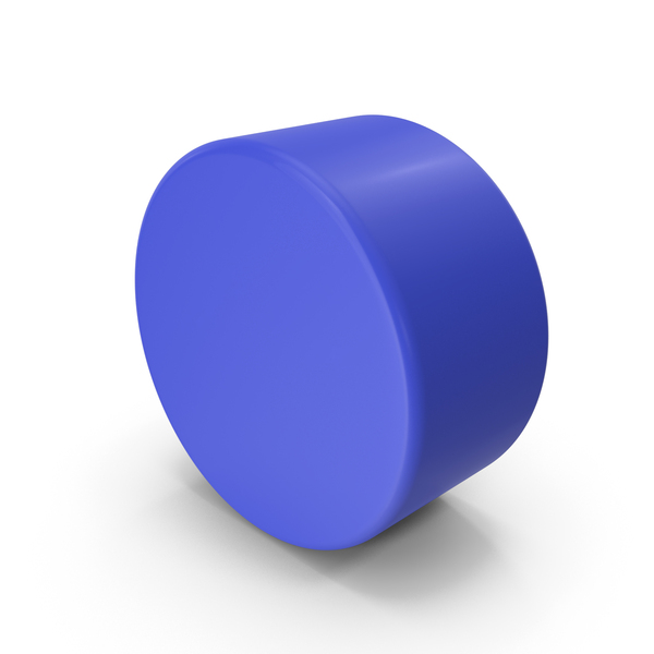 Symbols: Round Cylinder Blue PNG & PSD Images