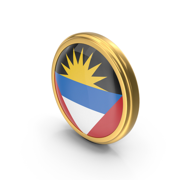 Round Flag of Antigua and Barbuda PNG & PSD Images