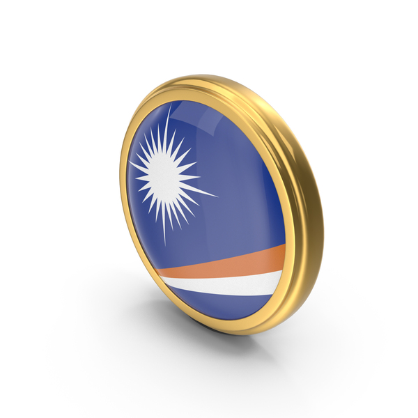 Round Flag of Marshall Islands PNG & PSD Images