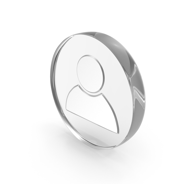 Symbols: Round Glass Silver User Symbol PNG & PSD Images
